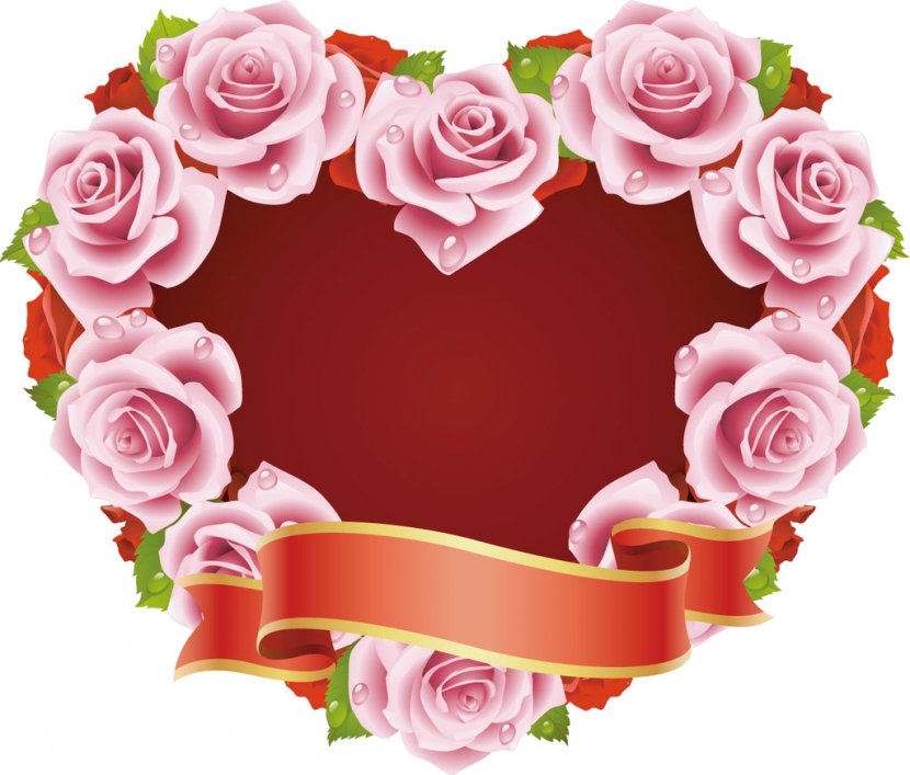 Rose Heart Valentine's Day Clip Art Transparent PNG