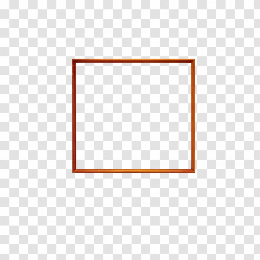 Picture Frames Angle Area Font - Orange - Wooden Box Transparent PNG