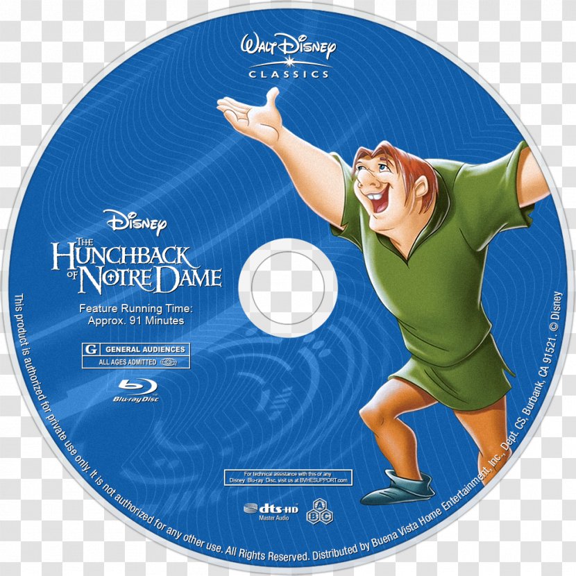 Blu-ray Disc Compact The Walt Disney Company Film Hunchback Of Notre Dame - Beauty And Beast Transparent PNG