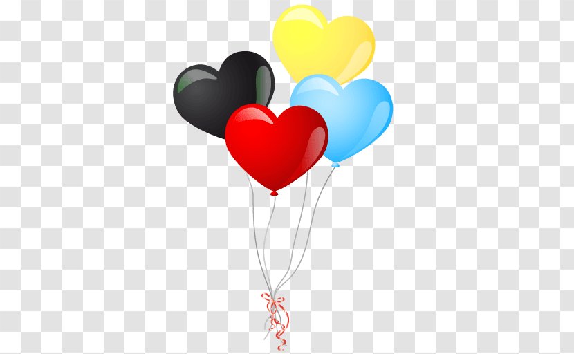 Balloon Heart Clip Art - Balon Transparent PNG