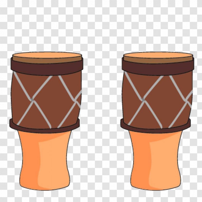 Hand Drum Musical Instrument Percussion - Flower - Hand-painted Drums Transparent PNG