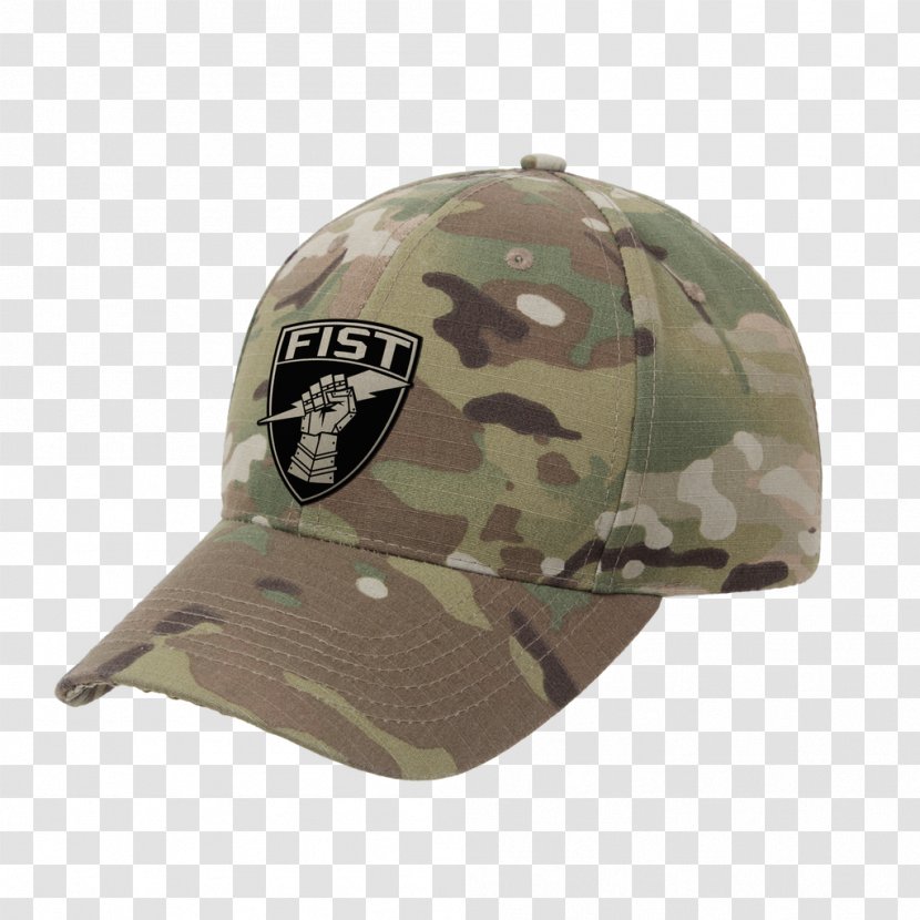 MultiCam Baseball Cap Hat Army Combat Uniform - Full Mink Transparent PNG