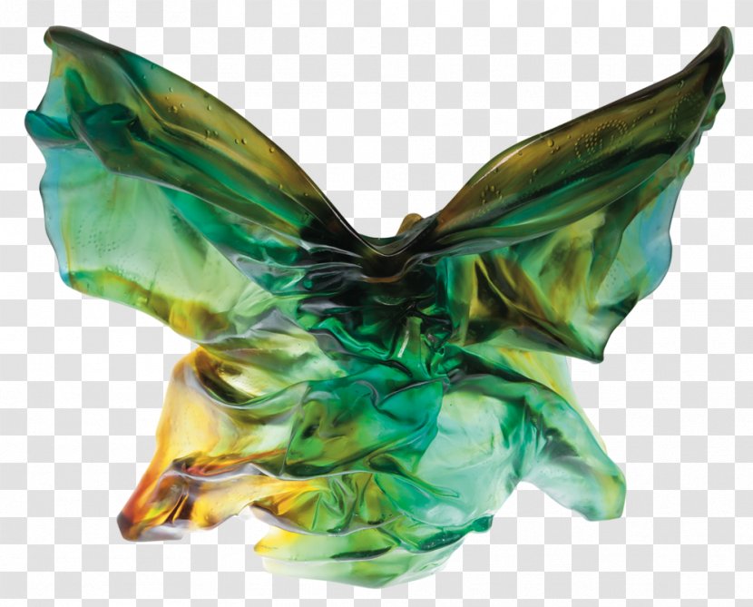 Butterfly Daum Art Crystal Watercolor Painting - Animal Statue Transparent PNG