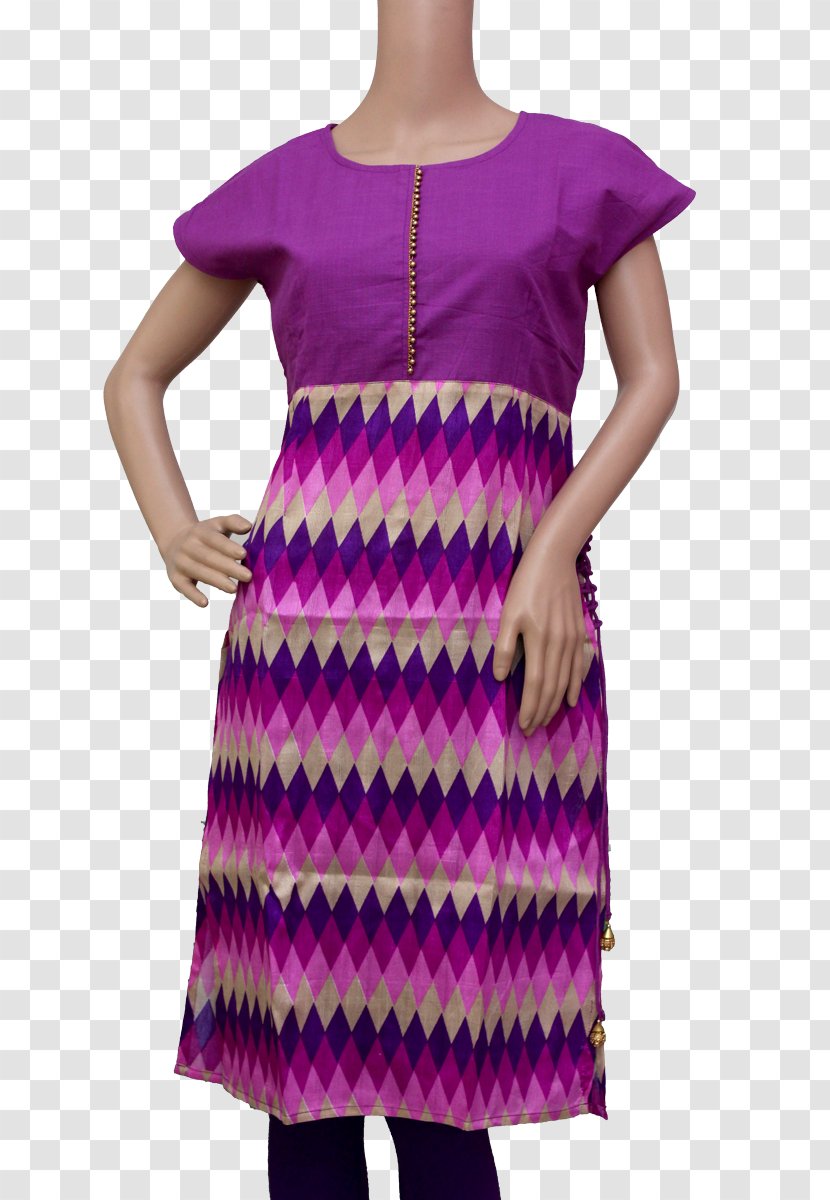 Sleeveless Shirt Dress Kurta - Pink - WESTERN DRESS Transparent PNG