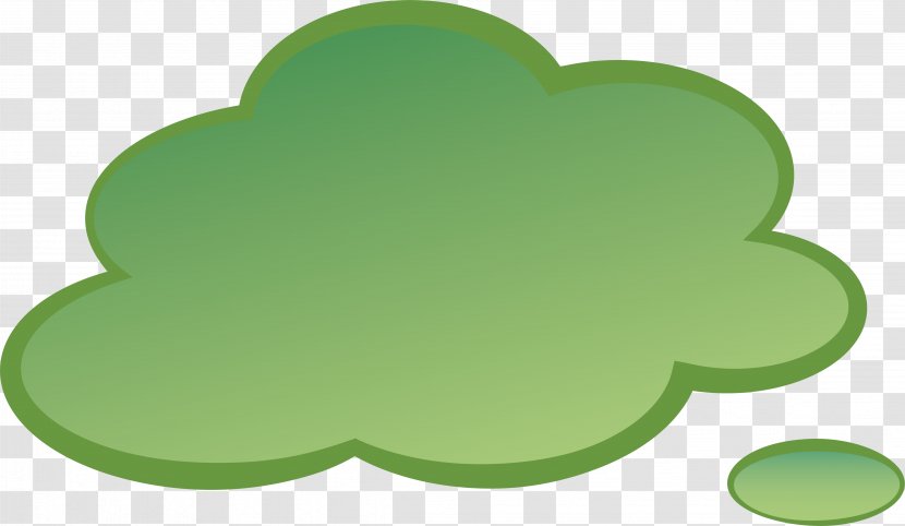 Green Leaf - Sticker - Clouds Bubble Transparent PNG