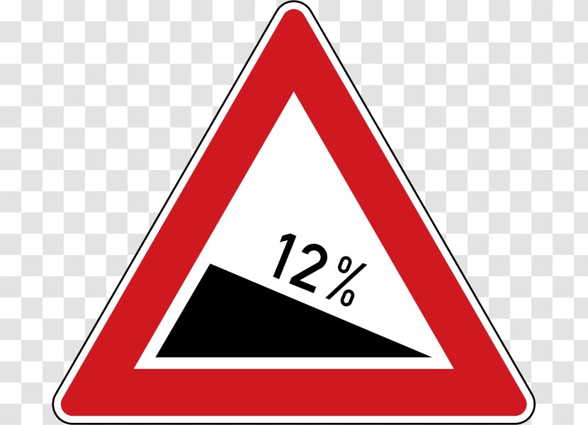 Traffic Sign Road Grade Transparent PNG