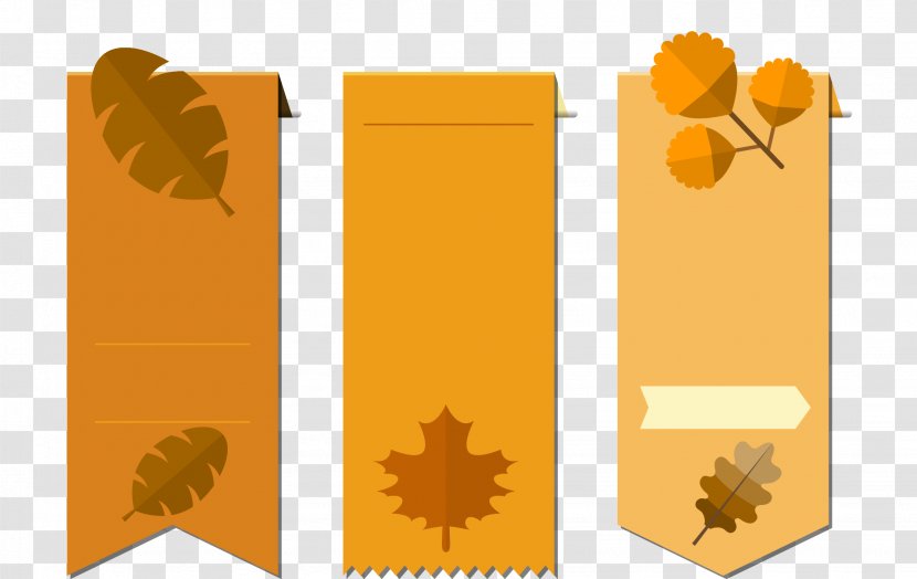 Sales Promotion - Price - Autumn Leaves Flattened Promotional Tag Transparent PNG