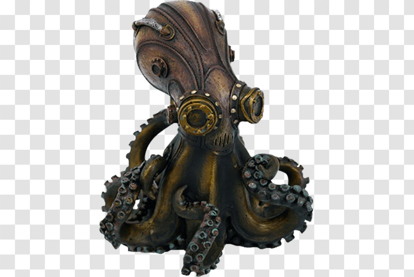 Steampunk Statue Figurine Octopus Collectable - Fantasy Transparent PNG