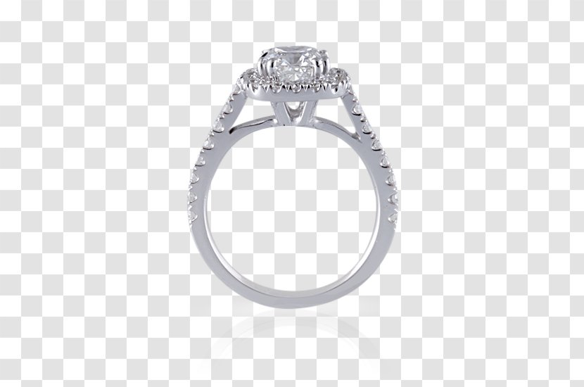 Engagement Ring Jewellery Diamond Brilliant - Platinum Transparent PNG