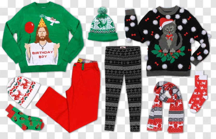 Christmas Jumper Sleeve Sweater T-shirt Pajamas - Decoration - National Day Transparent PNG