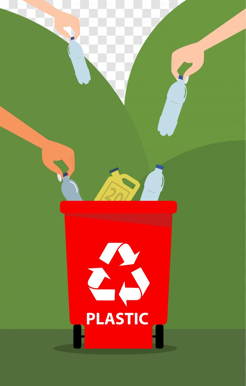 Waste Container Recycling Plastic - Advertising - Environmental Trash Can Transparent PNG