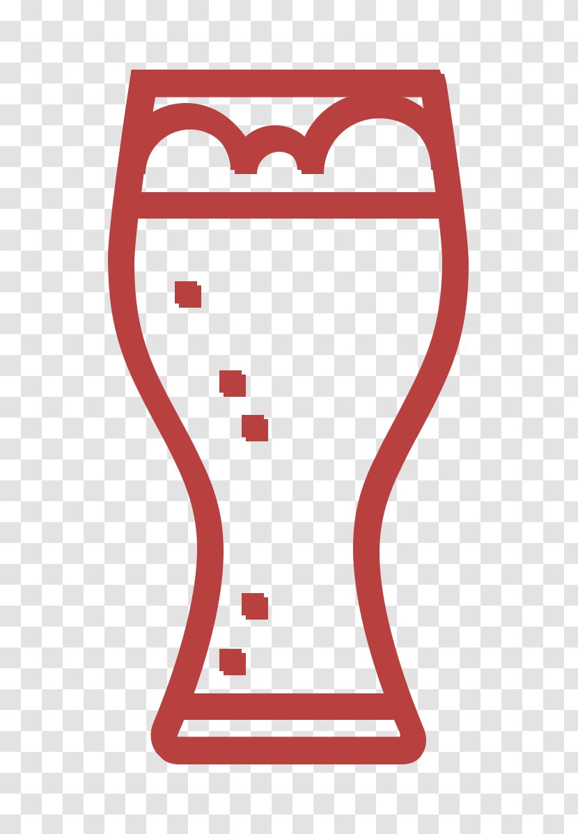 Alcohol Icon Beer Beverage - Glass - Heart Wheat Transparent PNG