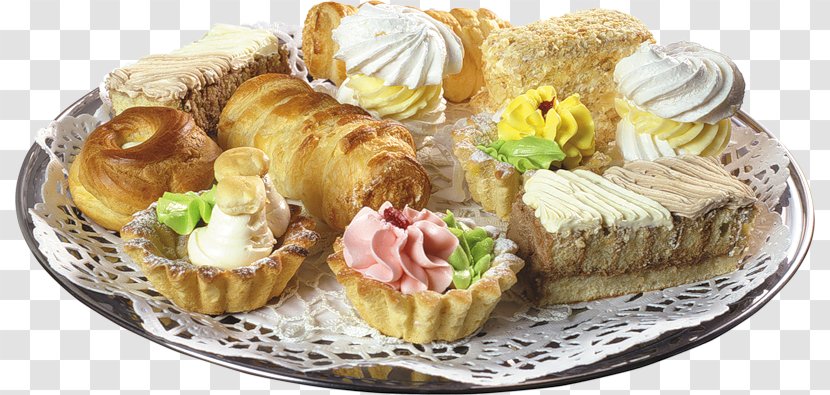 Cream Cupcake Petit Four Pastry - Danish - Cake Transparent PNG