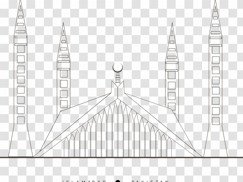 Faisal Mosque Behance - User Interface Design - Masjid Transparent PNG