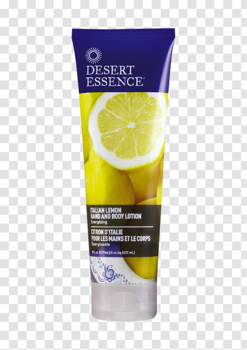 Desert Essence Coconut Hand And Body Lotion Lemon Shampoo Cream Transparent PNG