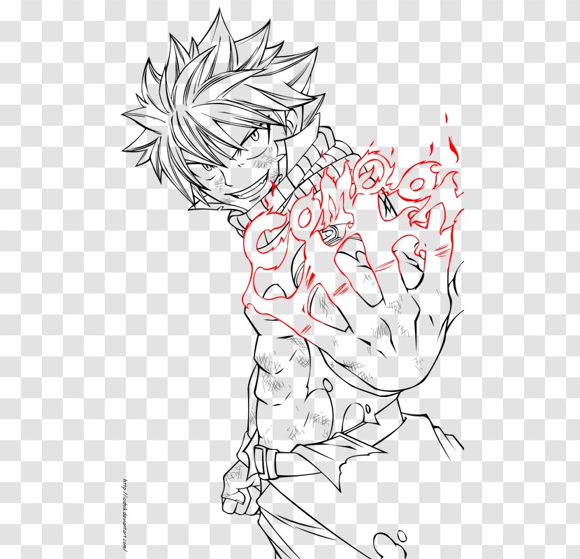 /m/02csf Drawing Line Art Graphics Illustration - Fairy Tail Natsu Transparent PNG