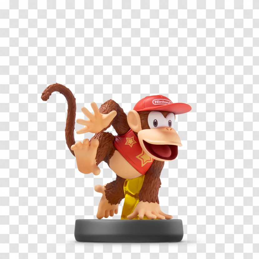 Super Smash Bros. For Nintendo 3DS And Wii U Donkey Kong Country - Amiibo - Diddy Transparent PNG