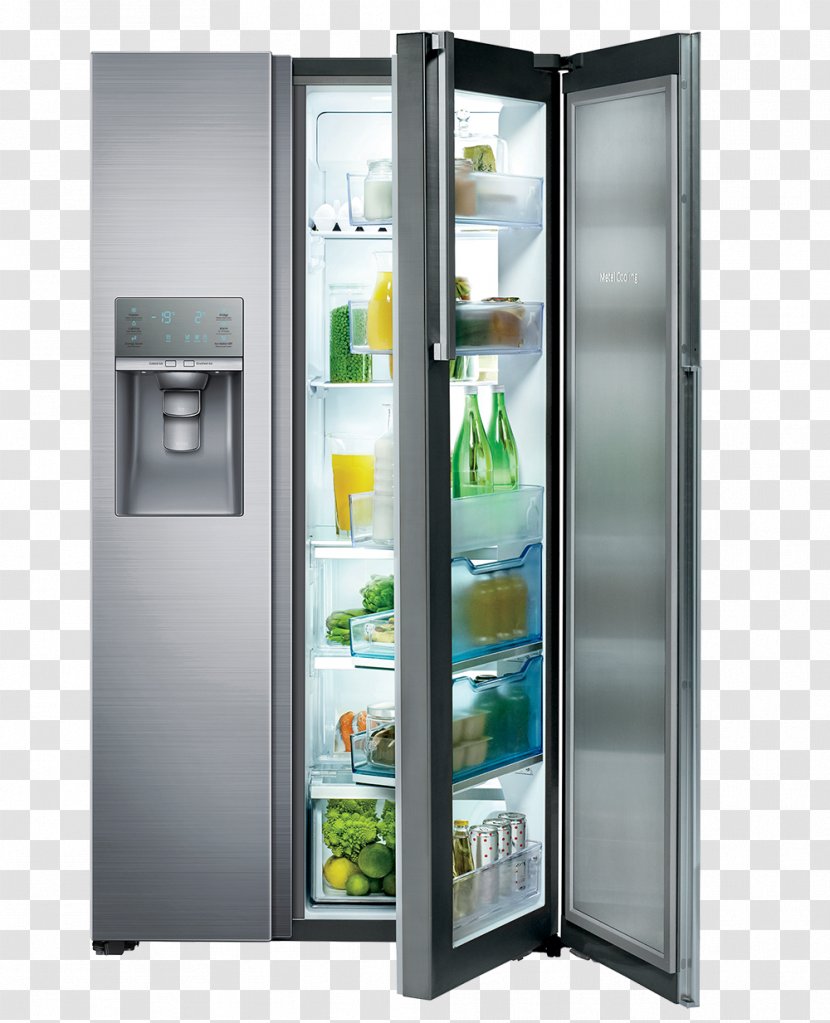 Samsung Food ShowCase RH77H90507H RS22HDHPN 22 Cu. Ft. Counter Depth Side-By-Side Refrigerator RH77H90507F - Refrigeration Transparent PNG