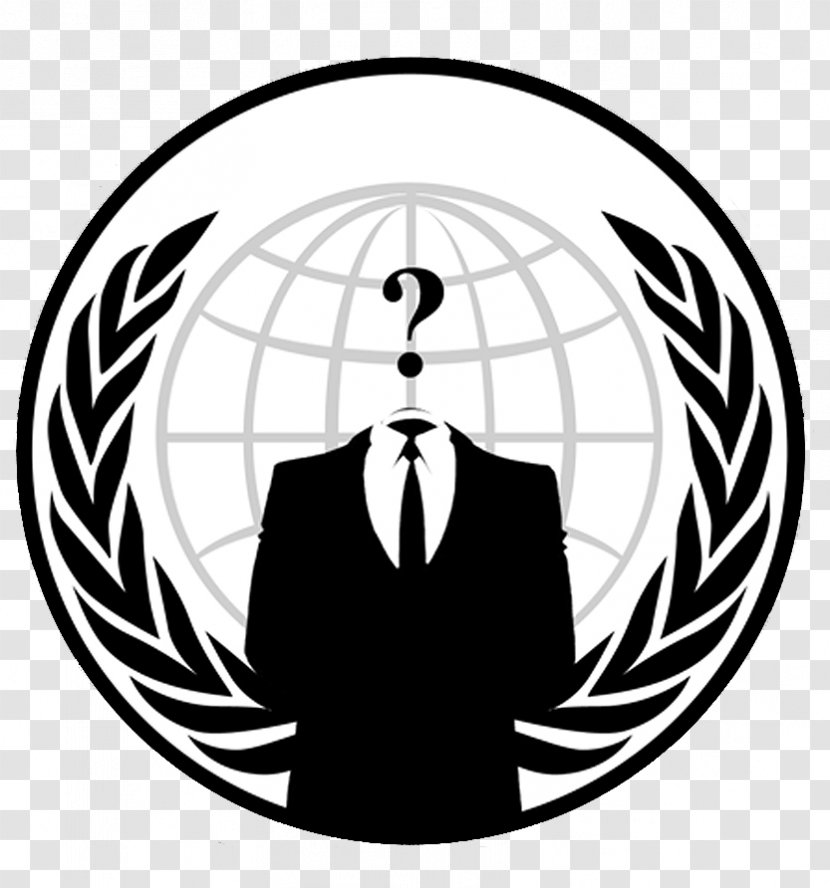 Anonymous Security Hacker Hacktivism - Black Transparent PNG