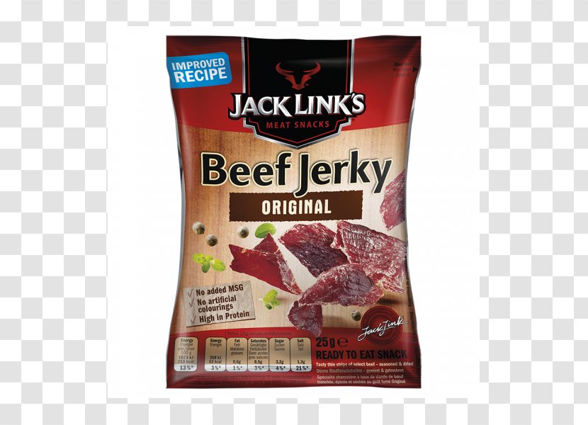 Jack Link's Beef Jerky Dried Meat - Bifi Transparent PNG