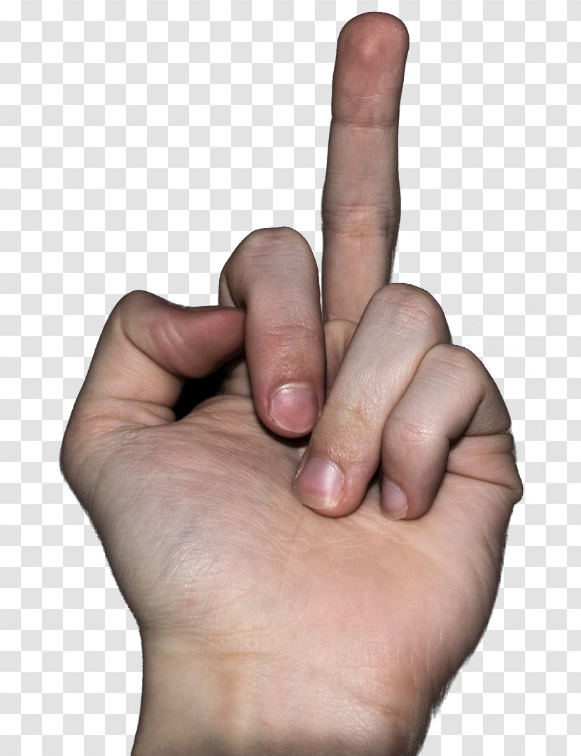 Thumb Middle Finger The - Hand Model Transparent PNG