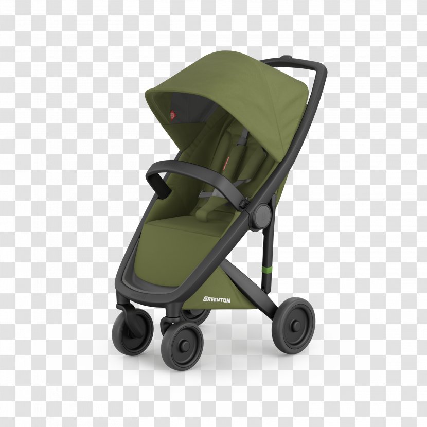 Baby Transport Child White Black Wheel - Comfort - Olive Transparent PNG