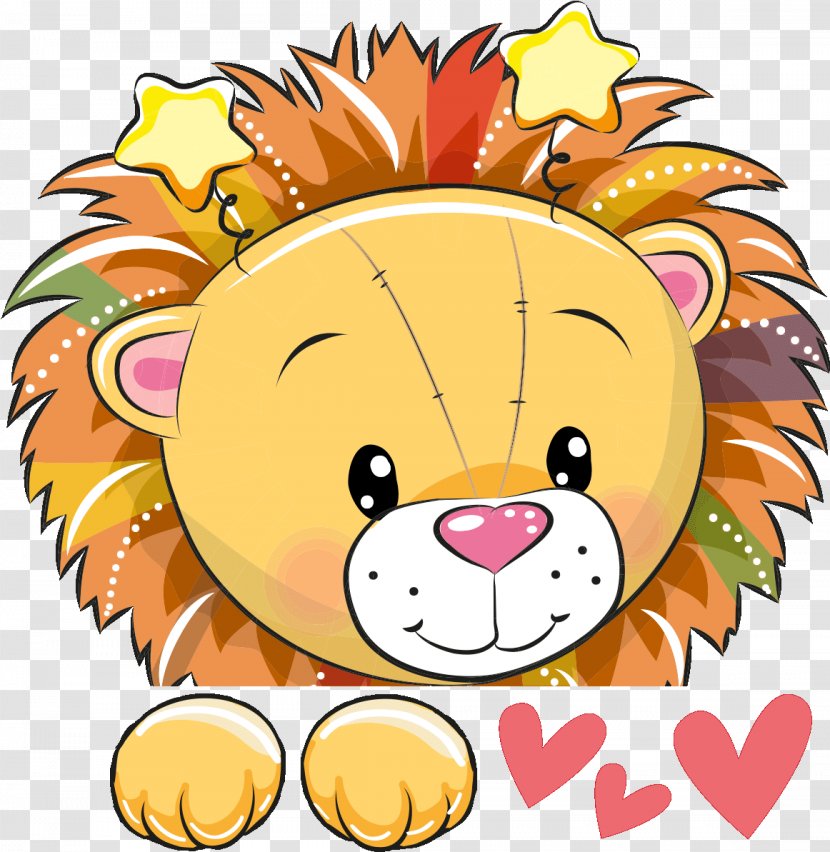 Lion Drawing - Cuteness Transparent PNG