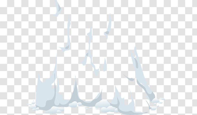 Alpine Landscape & Snow Desktop Wallpaper Clip Art - Black And White Transparent PNG
