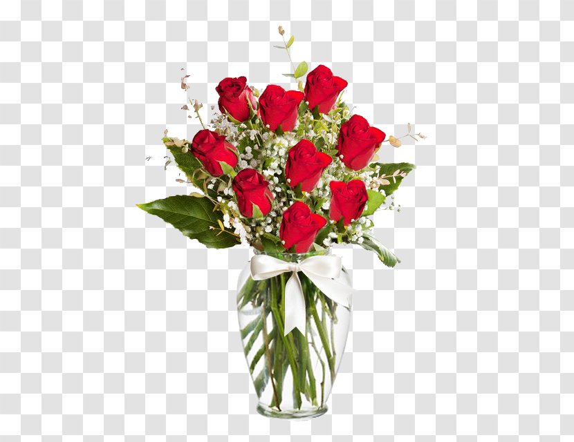 Flower Bouquet Rose Floristry Cut Flowers - Vase Transparent PNG