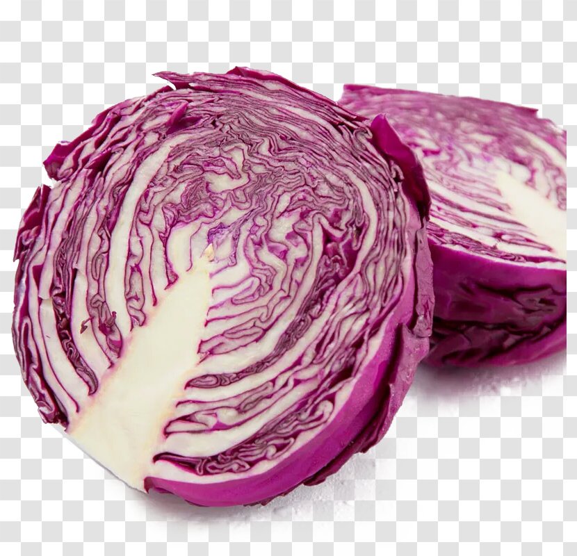 Red Cabbage Organic Food Vegetable - Purple Transparent PNG