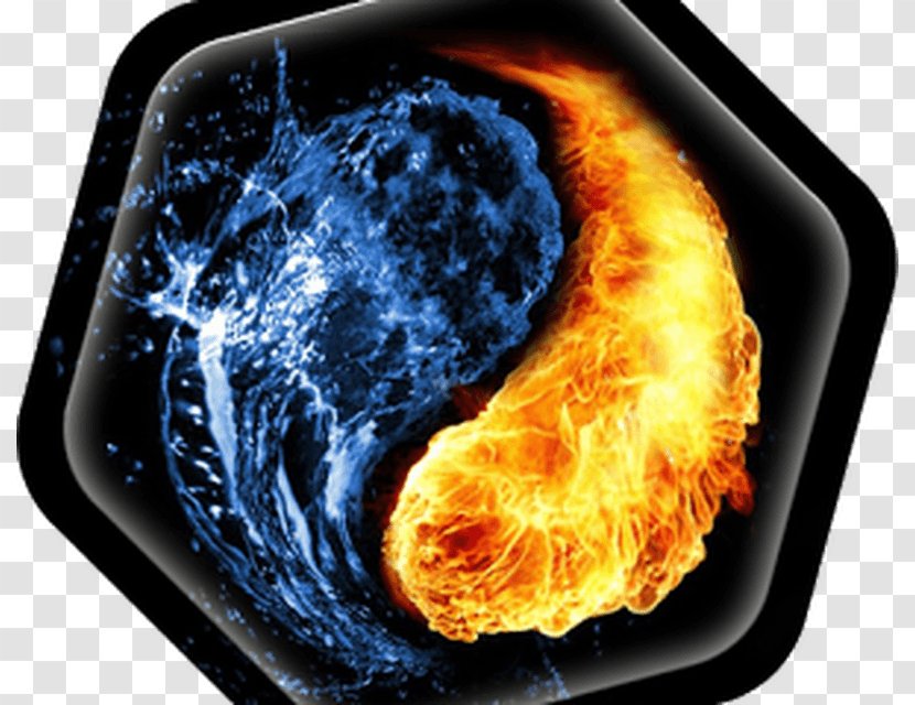 Yin And Yang Image Desktop Wallpaper Apple IPhone 7 Plus 6 - Symbol - Fire Vs Ice Drawing Transparent PNG