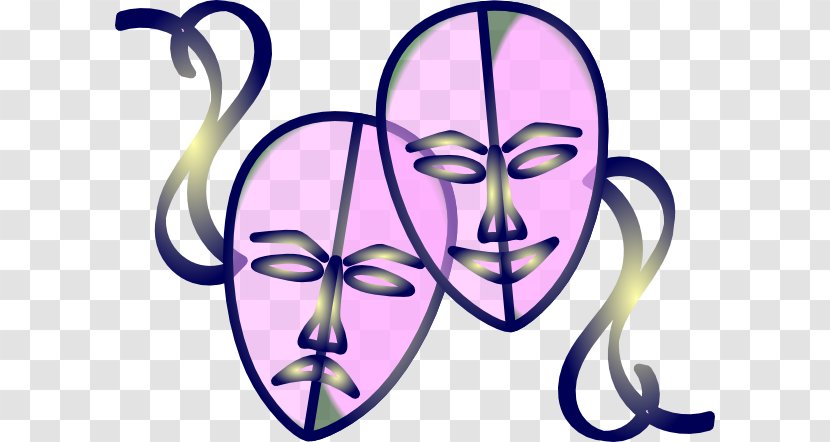 Mask Drama Theatre Clip Art - Smile - Cliparts Transparent PNG