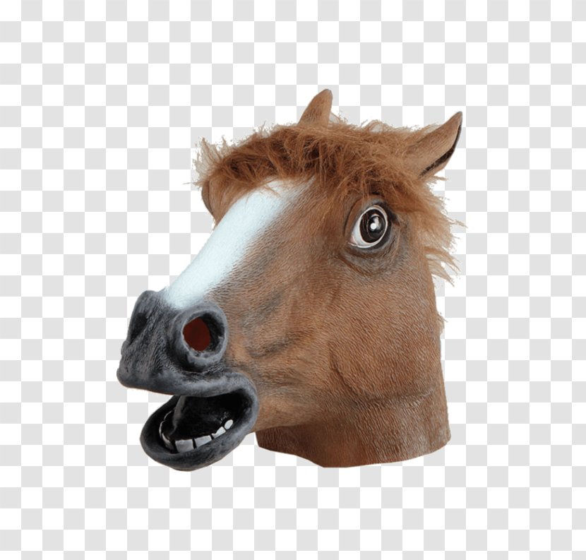 Horse Head Mask Natural Rubber Costume Party Transparent PNG