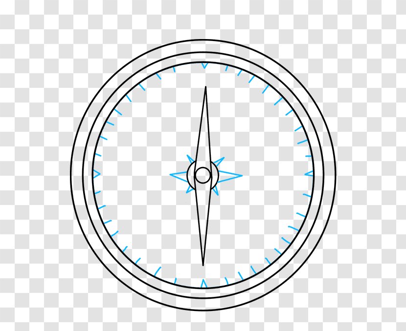 Compass Rose Drawing Diagram Clip Art - Line Transparent PNG