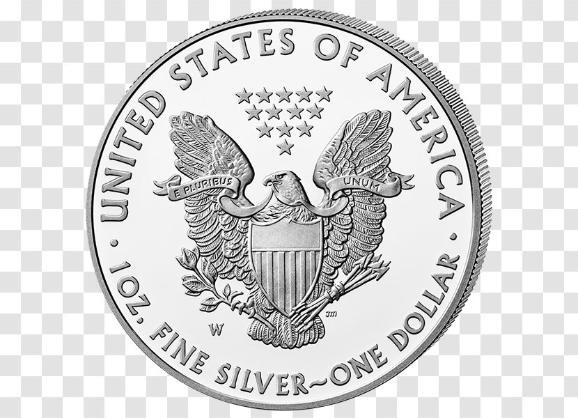 West Point Mint American Silver Eagle United States Proof Coinage - Coin Grading Transparent PNG