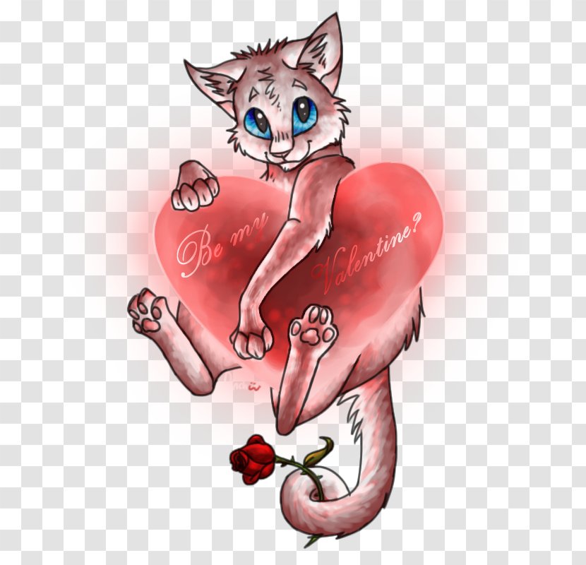 Kitten Whiskers Drawing DeviantArt - Silhouette - Valentines Day Greetings Transparent PNG