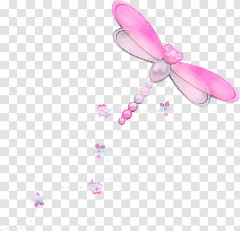 Dragonfly Pink Euclidean Vector - Resource - Pretty Transparent PNG
