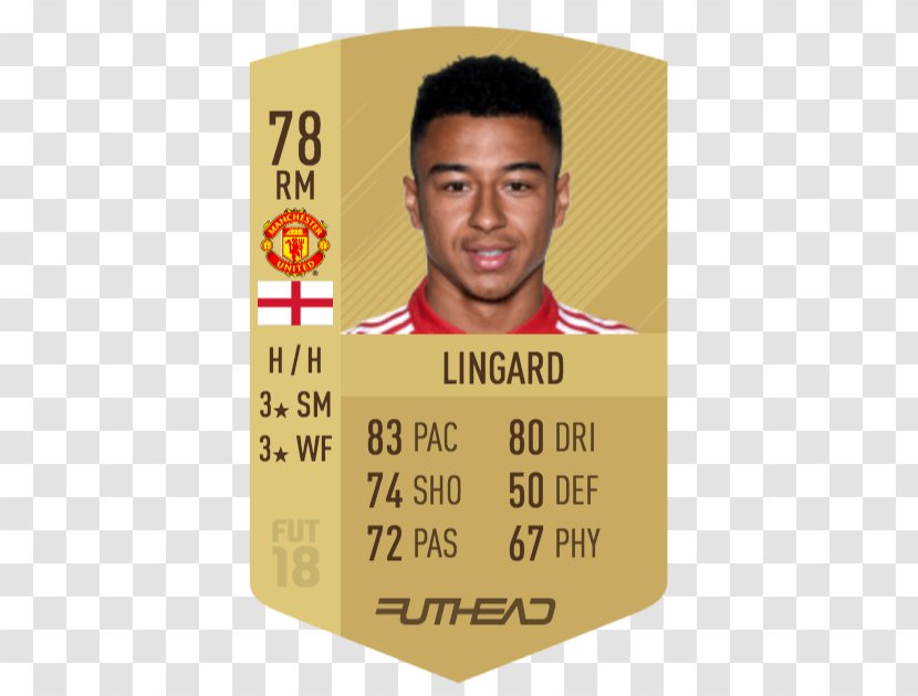 Jesse Lingard FIFA 18 17 14 Football Player - Brand - England Transparent PNG