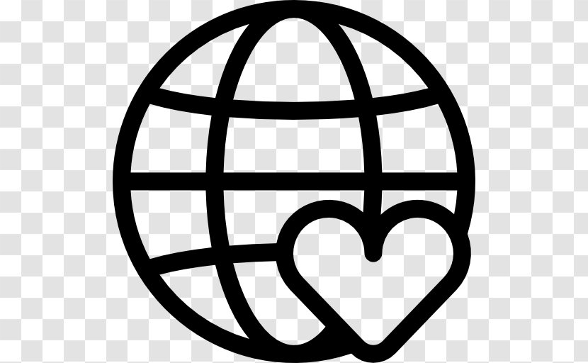 Globe World Grid - Monochrome Photography - Donation Transparent PNG