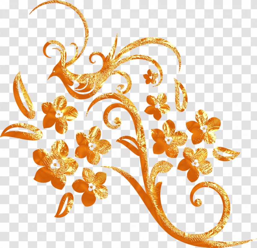 Art Ornament Flower Clip - Photography - Gold Transparent PNG