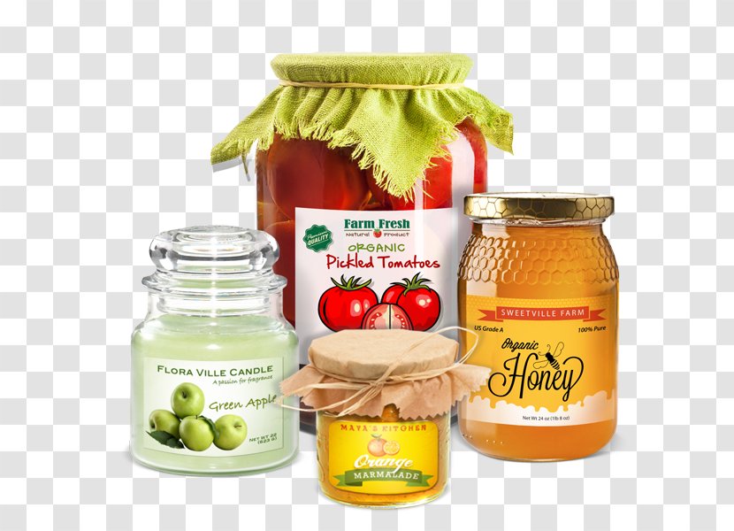 Vegetarian Cuisine Natural Foods Sticker Pickling - Jam - Label Jar Transparent PNG