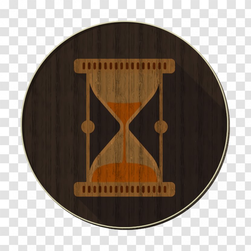 Clock Icon Hourglass Loading - Orange Transparent PNG