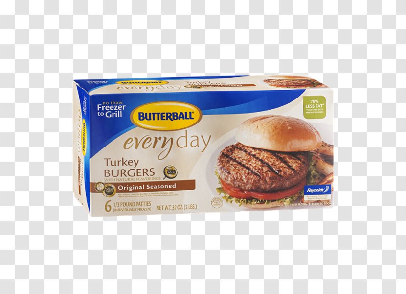Hamburger Butterball Turkey Meat Sausage Patty - Recipe Transparent PNG