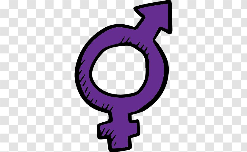 Gender Symbol Female Man - Purple Transparent PNG