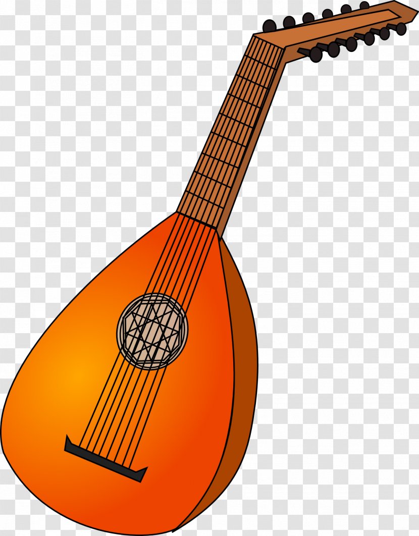 Lute Musical Instruments Clip Art - Flower - Instrument Transparent PNG