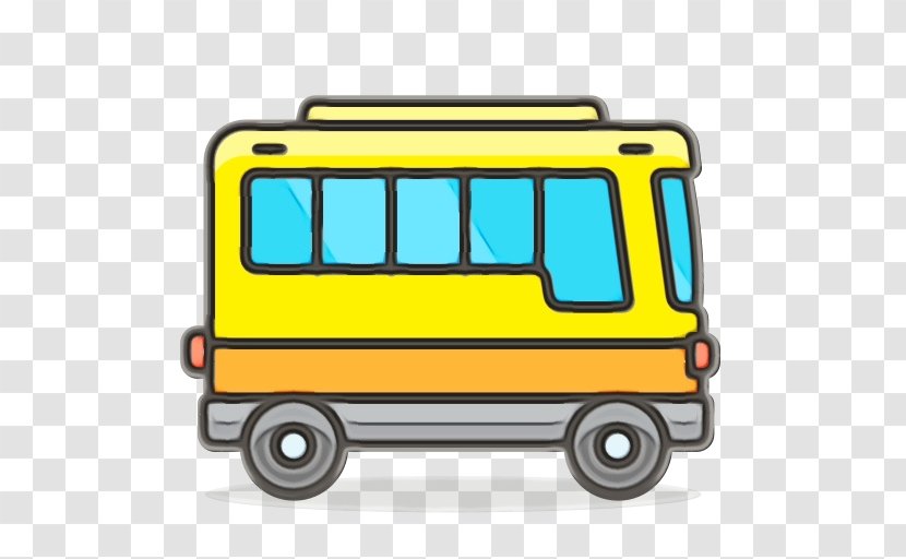 Cartoon School Bus - Car - Public Transport Transparent PNG