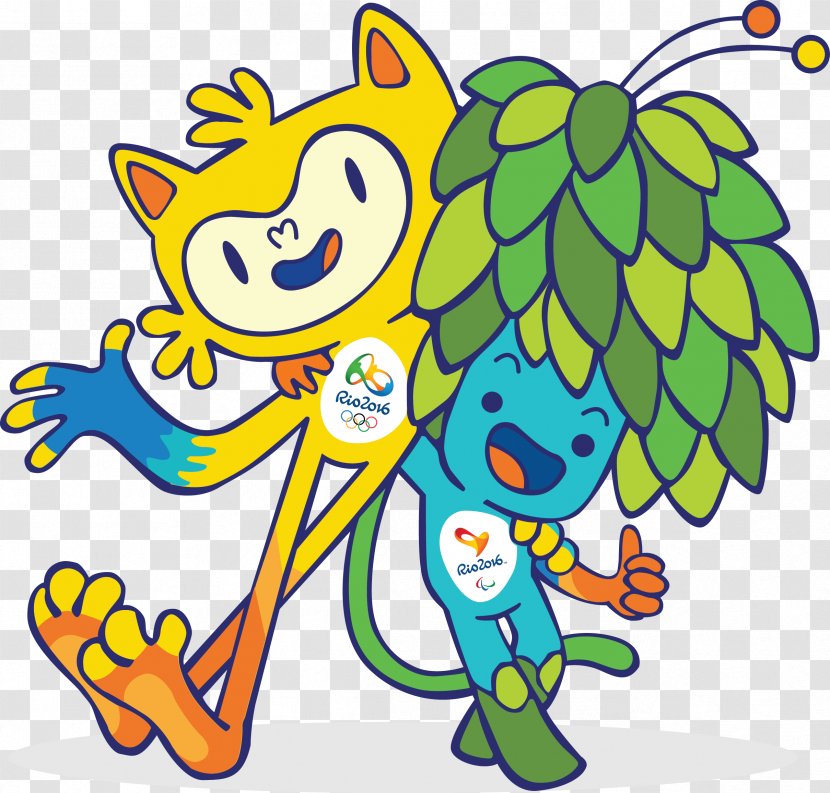 2016 Summer Olympics Paralympics Rio De Janeiro Olympic Sports Vinicius And Tom - Fictional Character - Brazil Mascot Transparent PNG