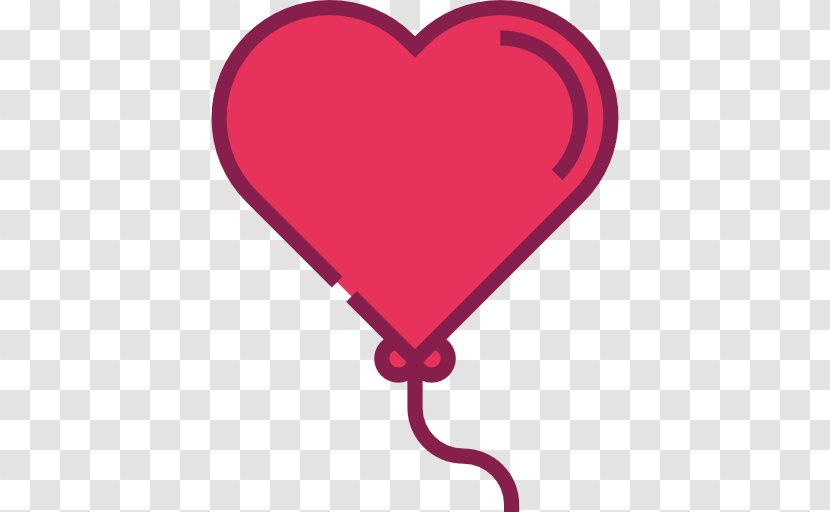 Gift Heart Balloon Party - Silhouette - Flat Balloons Transparent PNG