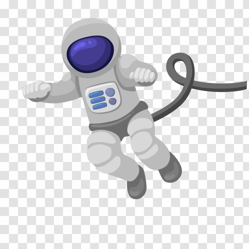 Cartoon Astronomy Outer Space Clip Art - Extravehicular Activity - Astronauts Vector Transparent PNG