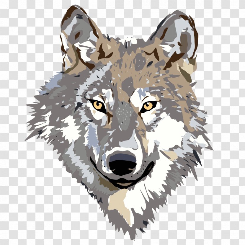 Big Bad Wolf Coyote Saarloos Wolfdog Little Red Riding Hood Clip Art - Dog Like Mammal Transparent PNG